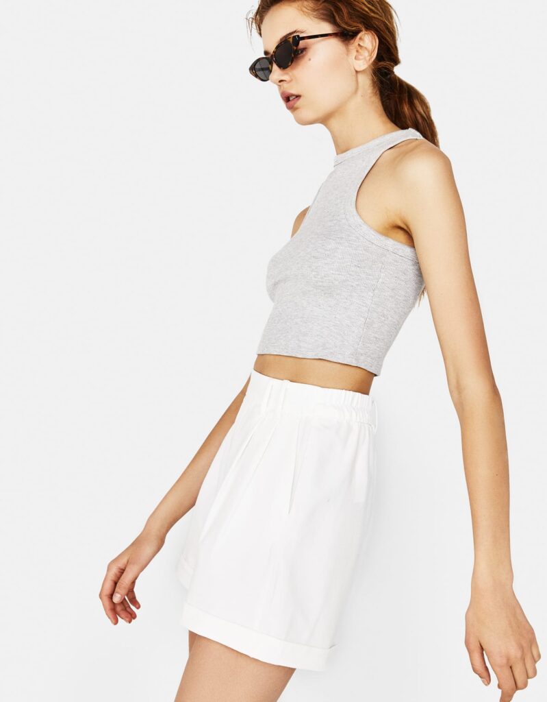 Sleeveless Halter Top Mnml