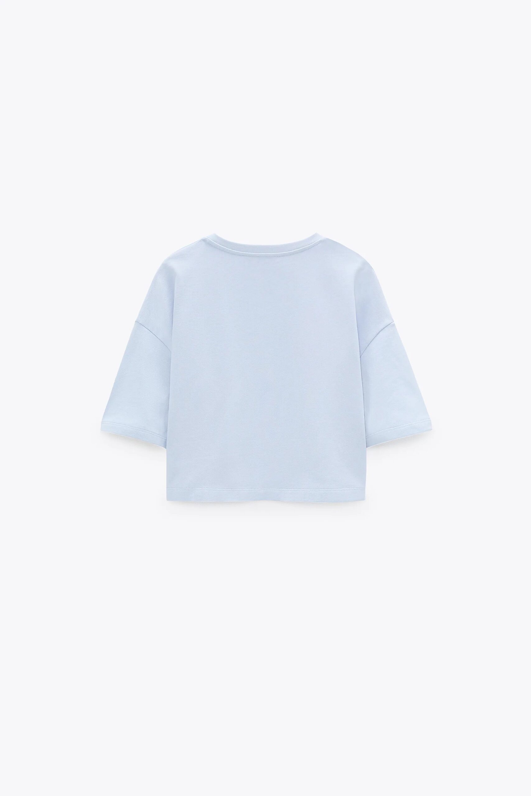 Roomy V-Neck Top With Short Sleeves - Image 3