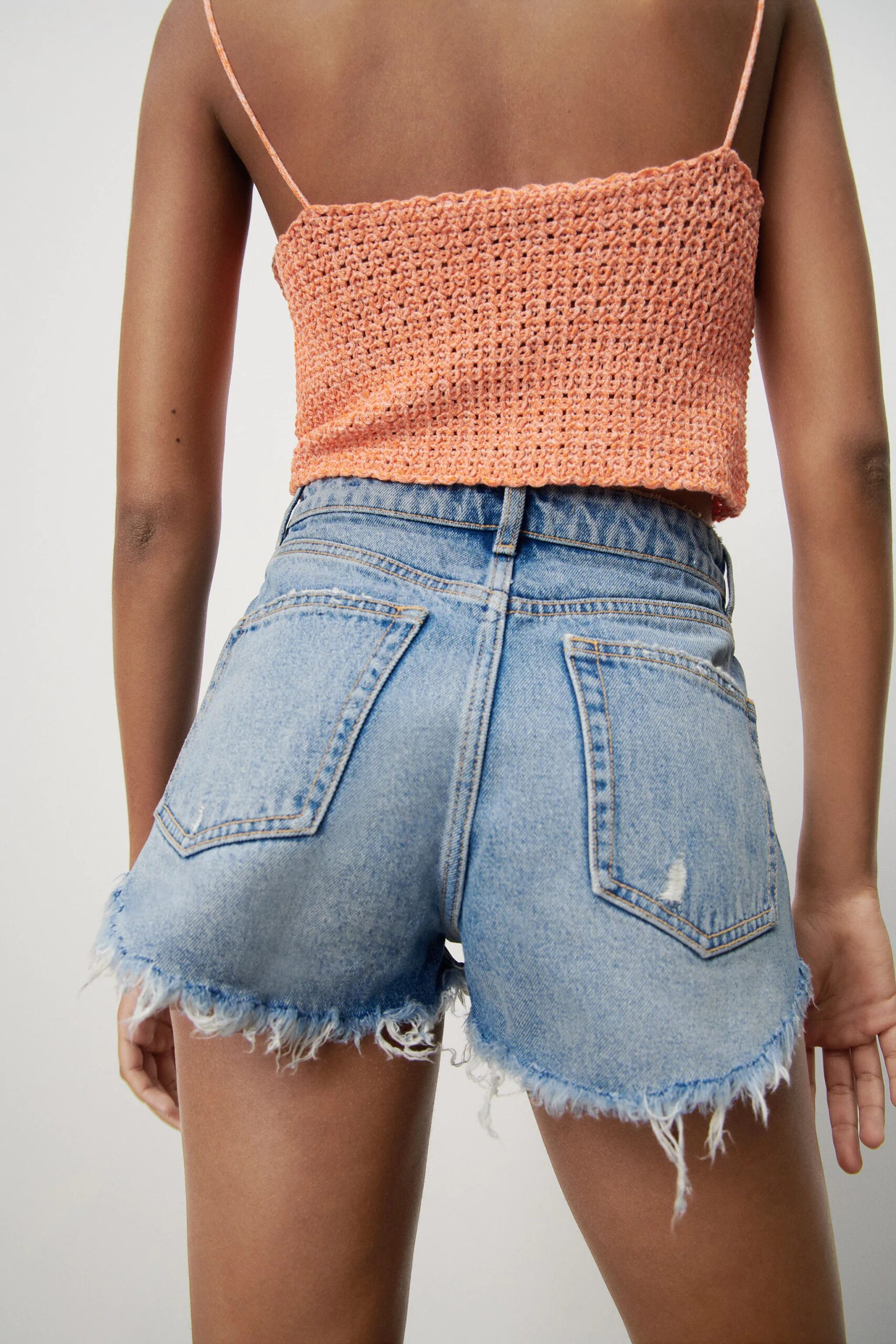 High Waisted Five Pocket Shorts - Image 1