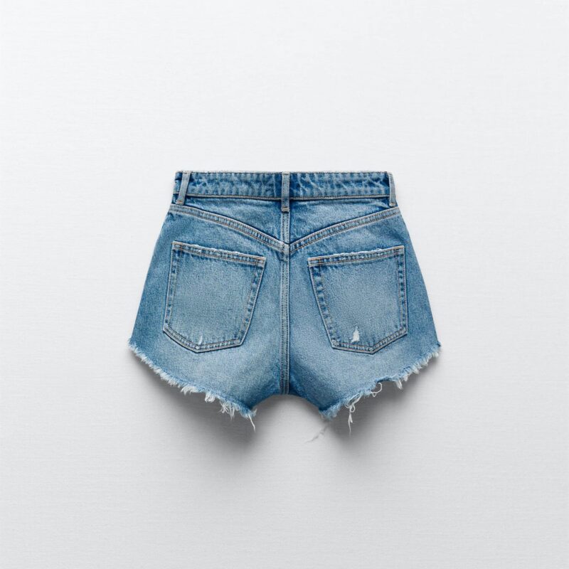 High Waisted Five Pocket Shorts - Image 4