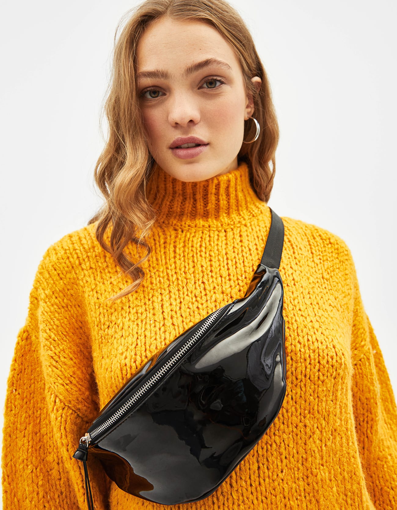 Faux Vinyl Belt Bag - Image 1