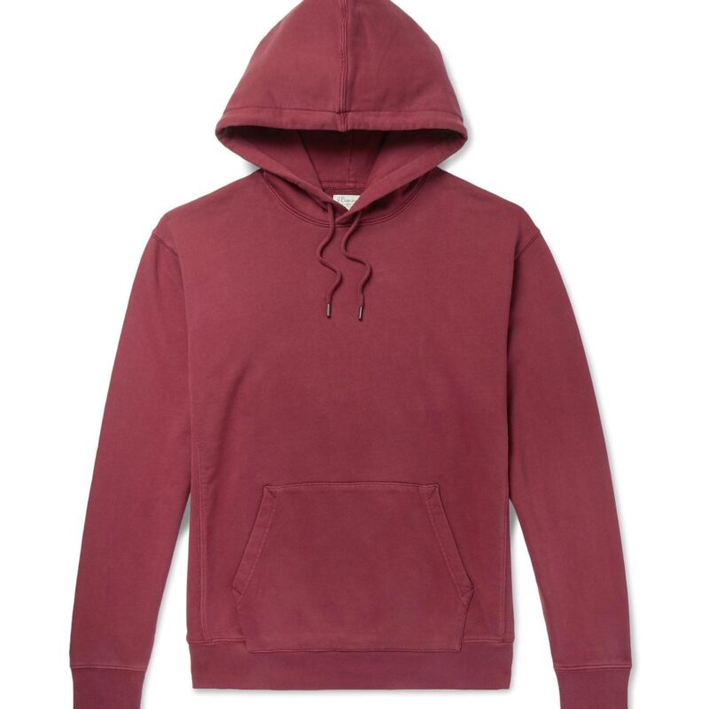 Loopback Cotton-Jersey Hoodie - Image 1