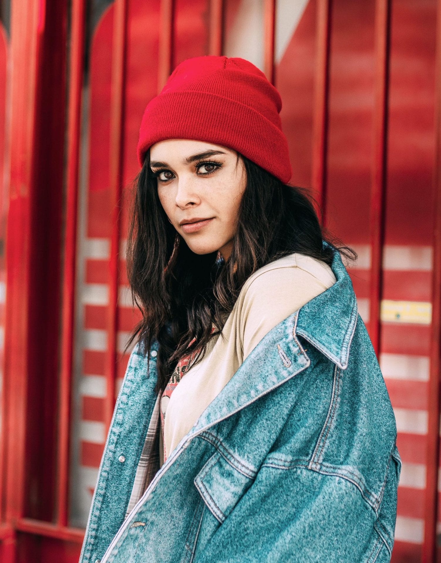 Red Wool Beanie - Image 1