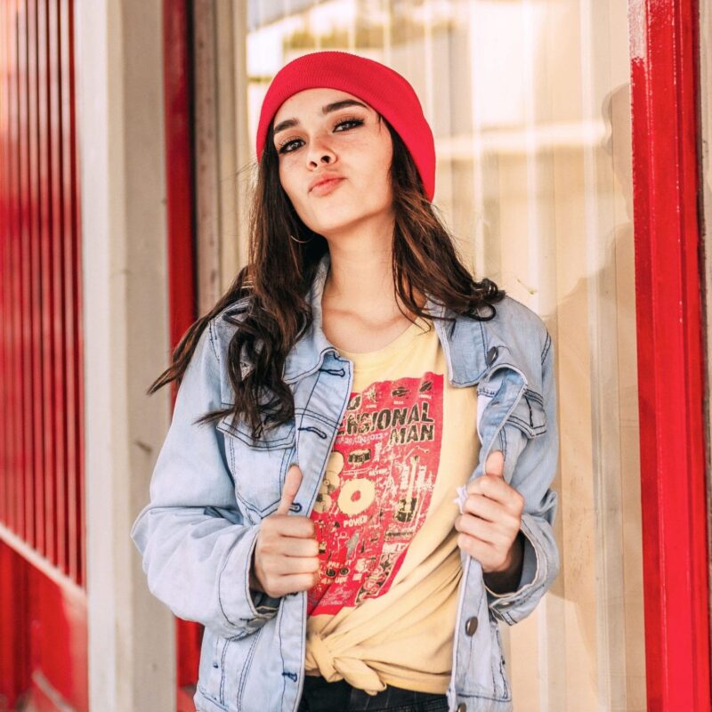 Red Wool Beanie - Image 4