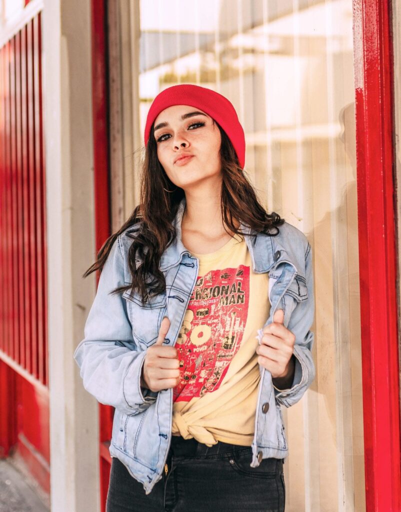Red Wool Beanie