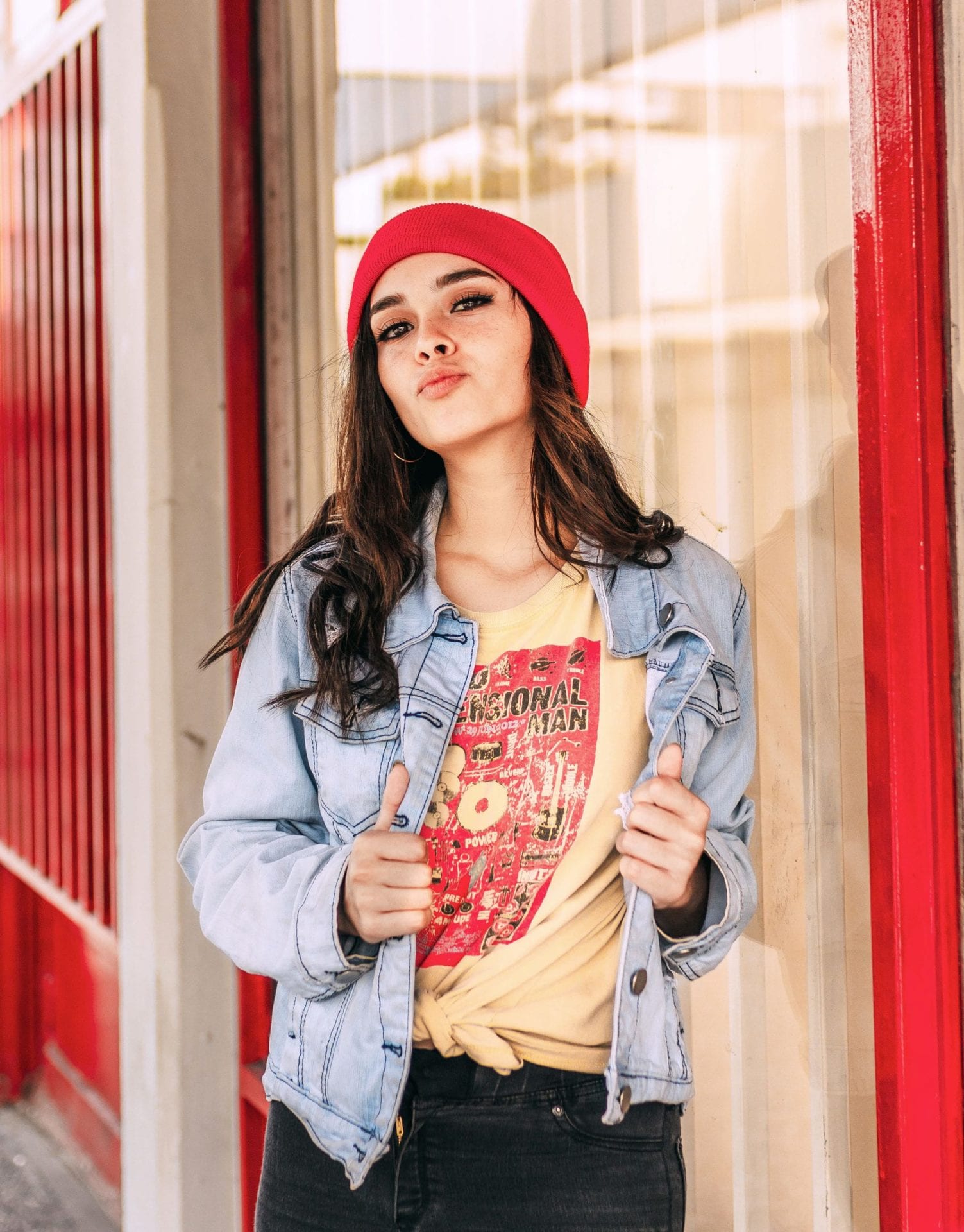 Red Wool Beanie - Image 4